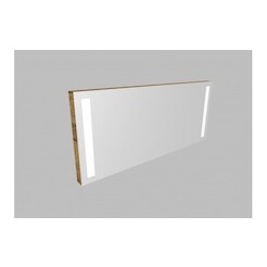 Zrcadlo ZLN 130 s LED osvětlením - barva korpusu: jantar