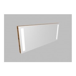 Zrcadlo ZLN 130 s LED osvětlením - barva korpusu: ořech