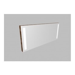 Zrcadlo ZLN 130 s LED osvětlením - barva korpusu: ořech tabák