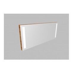 Zrcadlo ZLN 130 s LED osvětlením - barva korpusu: platan