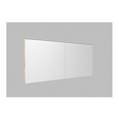Zrcadlová skřínka Z5.130 s LED osvětlením - barva korpusu: akazie