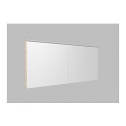 Zrcadlová skřínka Z5.130 s LED osvětlením - barva korpusu: jasan